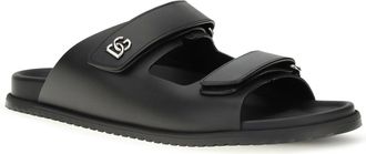 Dolce & Gabbana Mens Calfskin Leather Sandals Nero