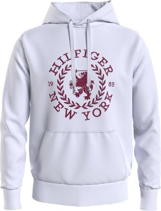 Tommy Hilfiger Witte Hoodie Sweatshirt - Heren - Hoodies - Wit - L - Katoen - Hoodies & sweatvesten