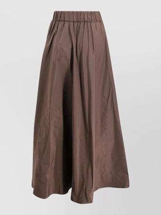 Parosh pimpy floor length wide leg trousers