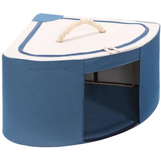 OEM Caja De Almacenamiento Para Debajo De La Cama, Caja Esquinera Plegable Hecha De Tela Oxford Gruesa En Forma De Abanico Con Tirador De Cremallera - Cre