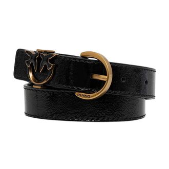 Pinko Pinko, Dames, Accessoires, Zwart, Maat: XS Leer