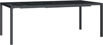 vidaXL Garden Table Anthracite 200x100x72 cm Steel Vidaxl