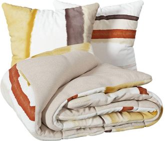 Atmosphera Atmosphera - Set di biancheria da letto in percalle hana 240x220cm créateur dintérieur