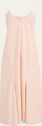 Khaite Iben Sleeveless Cotton Midi Dress