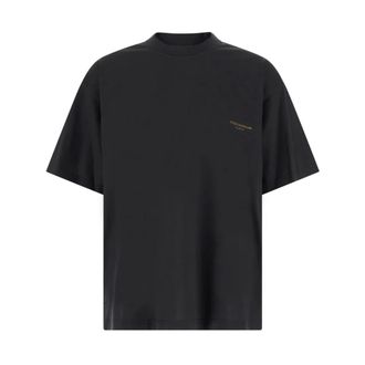 Wooyoungmi Wooyoungmi - Scenery Grafisch T-shirt - Heren - Tops - Zwart - Maat: M Katoen