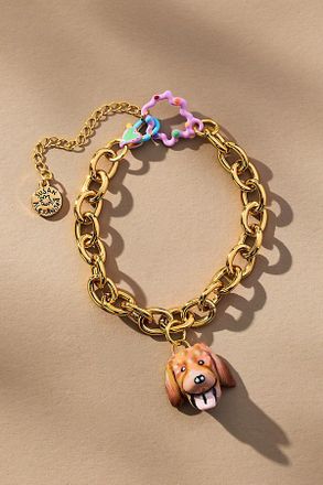 Susan Alexandra Pet Portrait Charm Bracelet