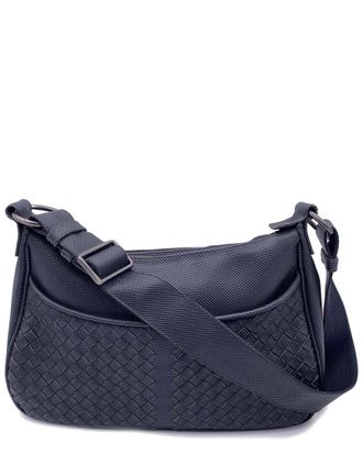 Bottega Veneta Black Cotton Shoulder Bag (Authentic Pre-Loved)