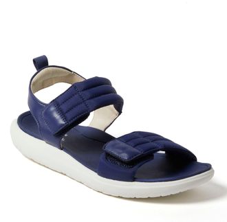 Dearfoams Womens Thea Quarter Strap Sandal