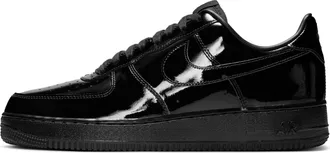 Nike Mens Air Force 1 07 Patent Leather Shoes in Black | IV2857-010