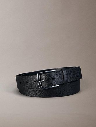 Calvin Klein Cintur&oacute;n De Piel Granulada