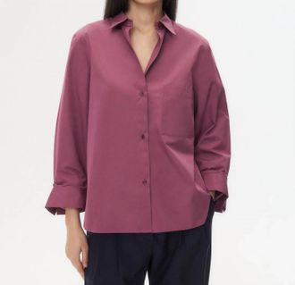 TWP Next Morning Crushed Shirt In Violets