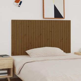 vidaXL Cabecero Cama Pared Madera Maciza Pino Marr&oacute;n Miel 166x3x90 Cm Vidaxl