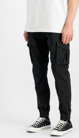 Alpha Industries Cargohose ALPHA INDUSTRIES Cotton Twill Jogger, Herren, Gr. XXL, Normalgr&ouml;ssen, schwarz, Obermaterial: 98% Baumwolle, 2% Elastan; Futter: 100% Baumwol