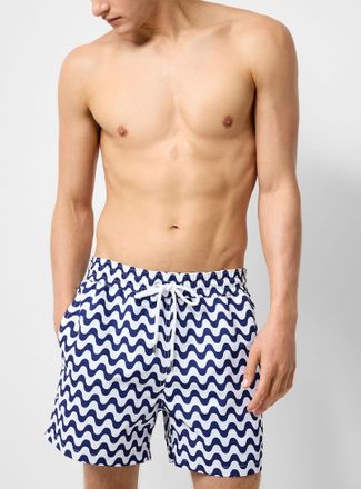 Frescobol Carioca Copacabana wave pattern swim trunk