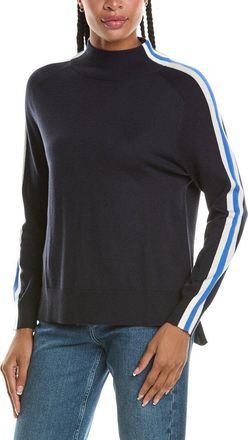 N.Peal N.Peal Stripe Sleeve Cashmere-Blend Sweater
