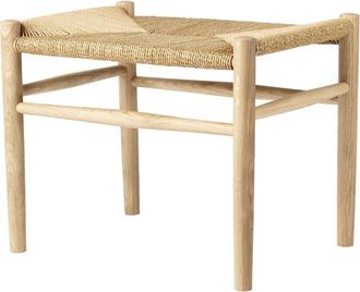 FDB M&oslash;bler J83 Hocker, Buche geseift / Naturgeflecht (Special Edition)