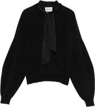 Semicouture Truien & Vesten, Dames, Zwart, L, Wol, Christina Sweater