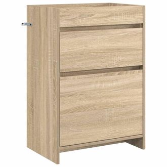vidaXL Gabinete De Ba&ntilde;o Debajo Del Lavabo Roble Sonoma Vidaxl