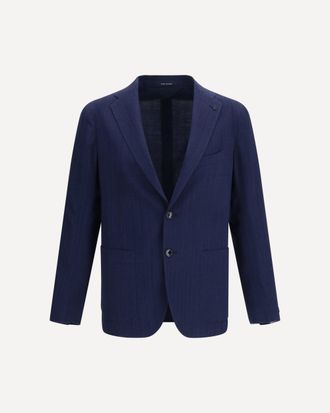 Tagliatore Single-breasted Jacket in herringbone fabric Male 56