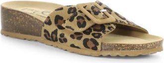 Bos. & Co. Lyra Wedge Slide Sandal in Leopard at Nordstrom, Size 10-10.5Us