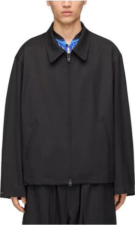 Yohji Yamamoto Wool Tailored Blouson - Heren - Zomerjassen - Zwart - M - Wol - Jassen