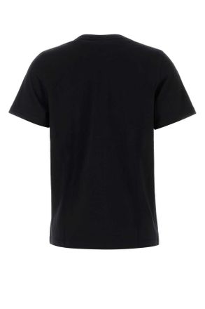 Maison Kitsun&eacute; Womens Black Cotton T-Shirt Exterior