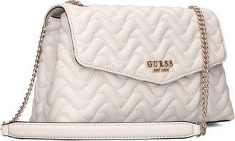 Guess Tassen, Dames, Wit, ONE Size, Wol, Omkeerbare Crossbody Flap Schoudertas