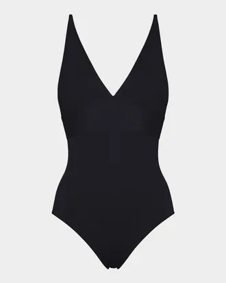 Eres Larcin Deep V Triangle One-Piece Swimsuit