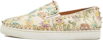 Christian Louboutin Sneakers con borchie - Toni neutri