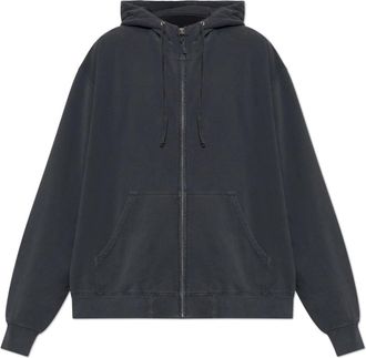 Maison Margiela Oversized Sweatshirt - Heren - Vesten met rits - Grijs - M - Katoen - Hoodies & sweatvesten