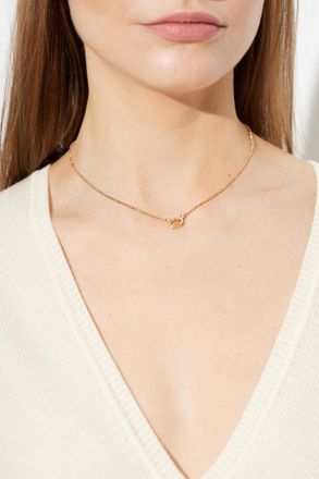Valentino Garavani Necklace With Swarovski Crystals, Womens, Gold