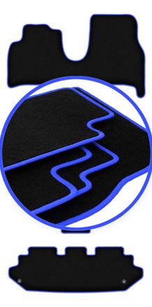 OEM Alfombrillas Carlux-blue Para Fiat Ulysse Ii 7 Plazas (2002-2010)