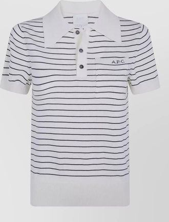 A.P.C. cotton polo jumper
