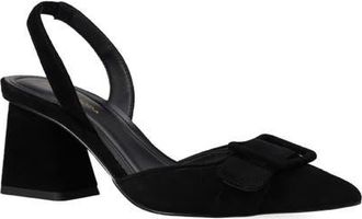 Pelle Moda Imia Slingback Pointed Toe Pump in Black at Nordstrom, Size 6.5