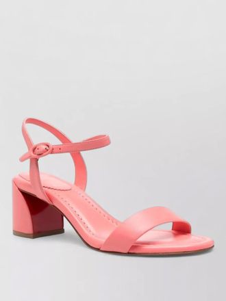 Christian Louboutin jane leather sandals block heel open toe
