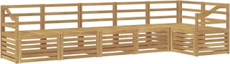 vidaXL Conjunto De Sof&aacute;s De Exterior 6 Uds. Blanco Vidaxl