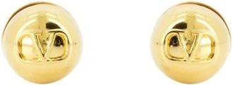 Valentino Garavani Gouden VLogo Oorbellen - Dames - Oorbellen - Geel - ONE Size - Accessoires