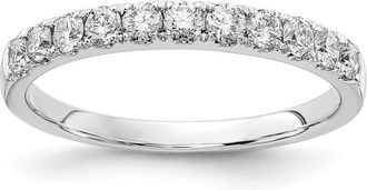 Diamond2Deal 14k Gold Lab Grown Diamond Wedding Band Ring 1/2Ct Clarity- VS Color- G-H