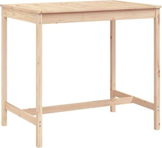 vidaXL Garden Table 121x82.5x110 cm Solid Wood Pine Vidaxl