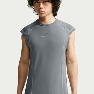 Nike Mens Tech Dri-FIT Sleeveless Top in Grey | IF1387-065
