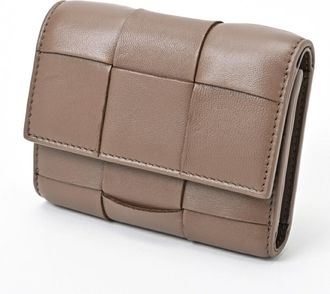 Bottega Veneta Leather Wallet (Tri-Fold) (Pre-Owned)