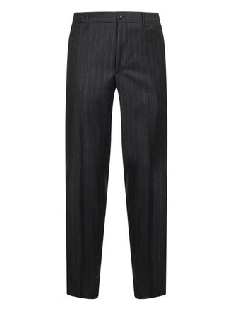 Tagliatore pinstripe welt-pockets trousers - Grey