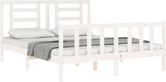 vidaXL Estructura De Cama Sin Colch&oacute;n Madera Maciza De Pino 160x200 Cm Vidaxl
