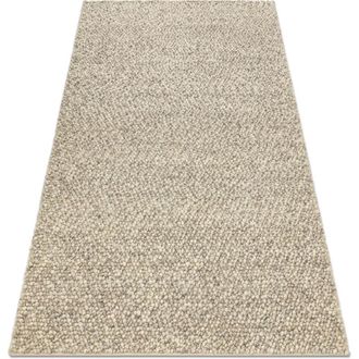 RugsX Alfombra De Lana Tahar 99005g Gris / Beige - Tejida A Mano Bucle, Uniforme Grey 200x290 Cm