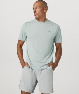 Vuori Clothing Short Sleeve Viewpoint Performance T-Shirt 2.0 | Storm Blue | Medium