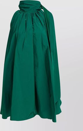 Max Mara draped high neckline maxi sleeveless dress