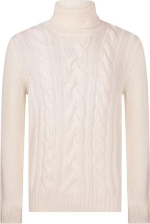Gran Sasso Ciclista Turtleneck - Heren - Coltruien - Beige - M - Wol - Truien & Vesten