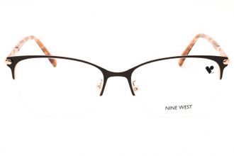 Nine West NW8012 Rectangular Metal Eyeglasses - Brown