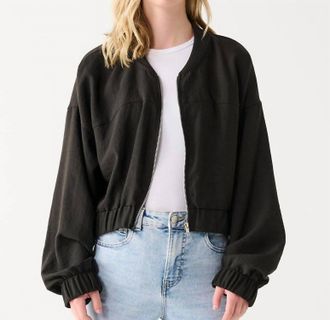 Dex Clothing Bomber Jacket In Black