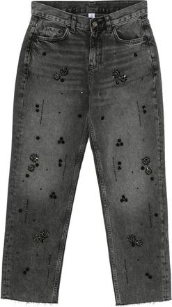 Liu Jo Cotton Jeans With Jewel Embellishments